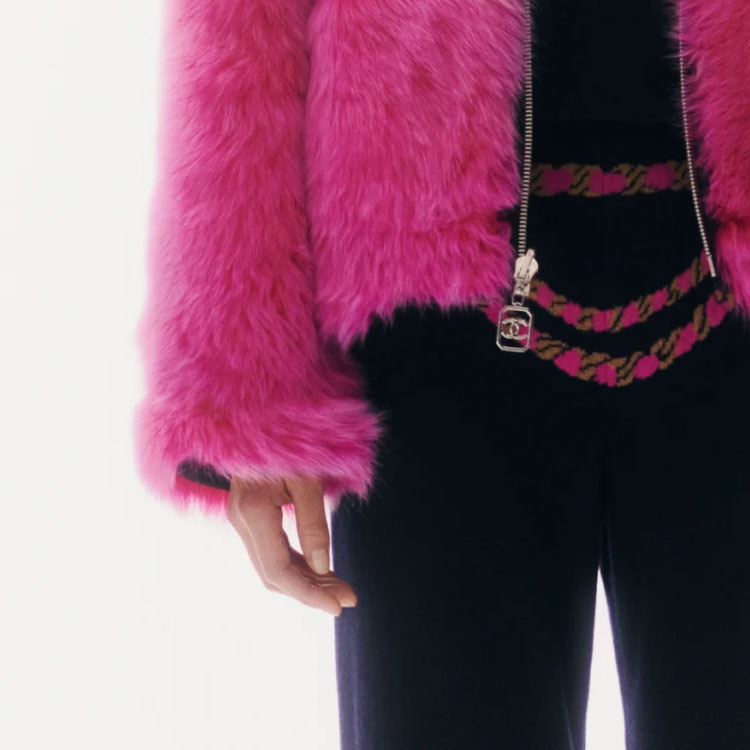 (Women) CHANEL 23N Colorblock Zip-Up Casual Jacket for Women - Purple. P74332-C67158-NQ401 圖 6