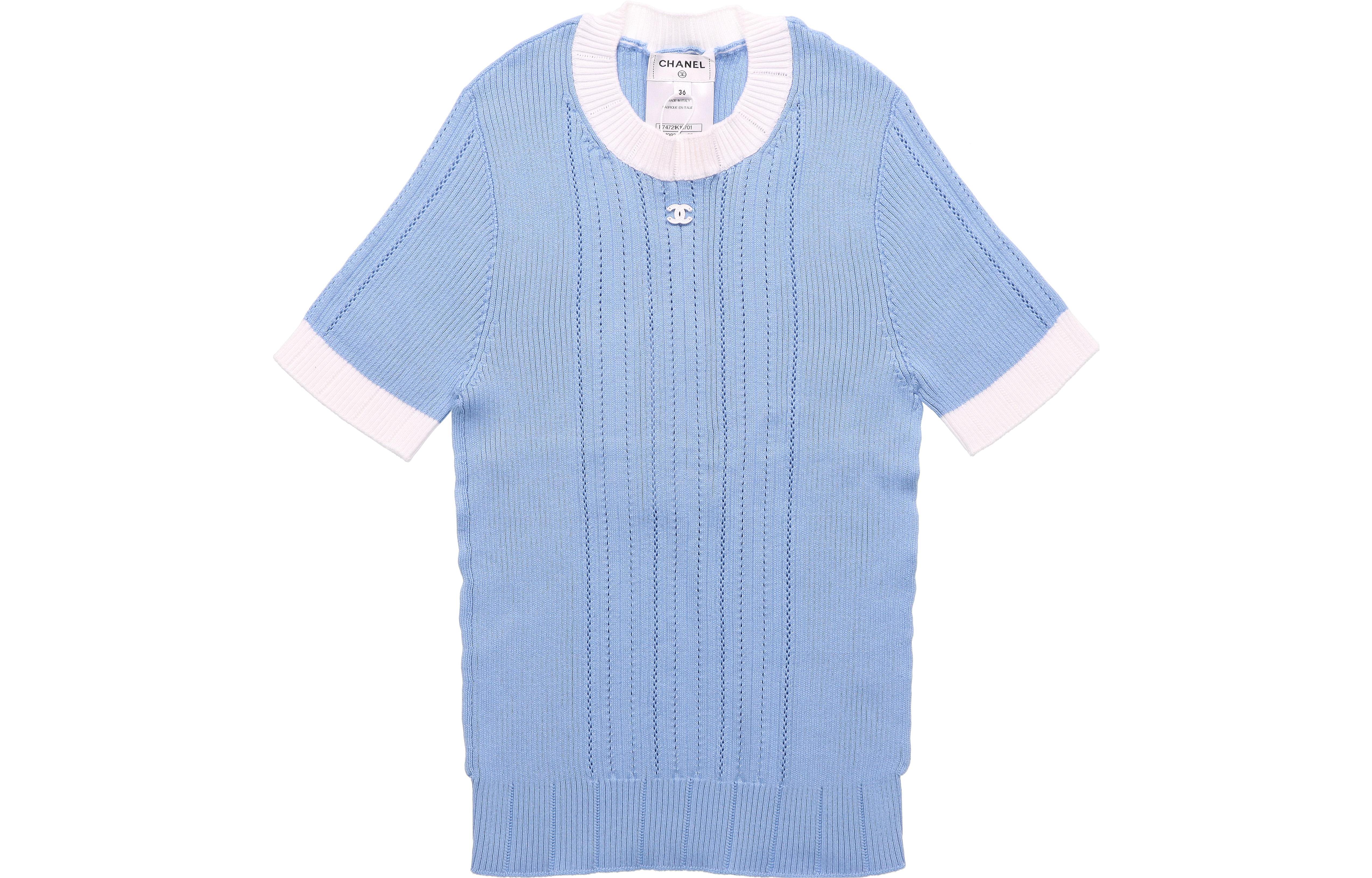 Lookbook (W) CHANEL 23P 對比Logo針織毛衣 P74721-K10701-NM983