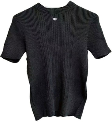 (Women) CHANEL 23P Contrast Logo Knit Sweater P74721-K10701-NM983 Purchase (Women) CHANEL 23P Contrast Logo Knit Sweater P74721-K10701-NM983