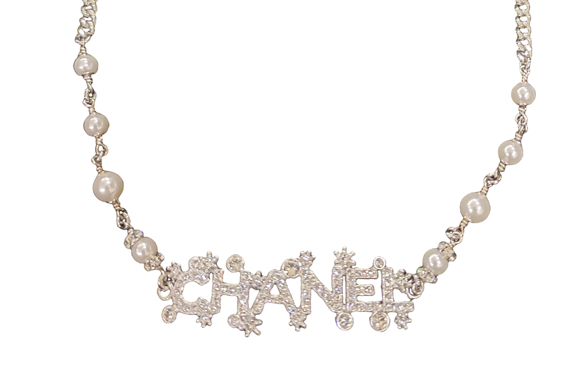 Order (W) Kalung Wanita CHANEL 23P Letter Pearl Snowflake Metal. ABA533-B10535-NN148