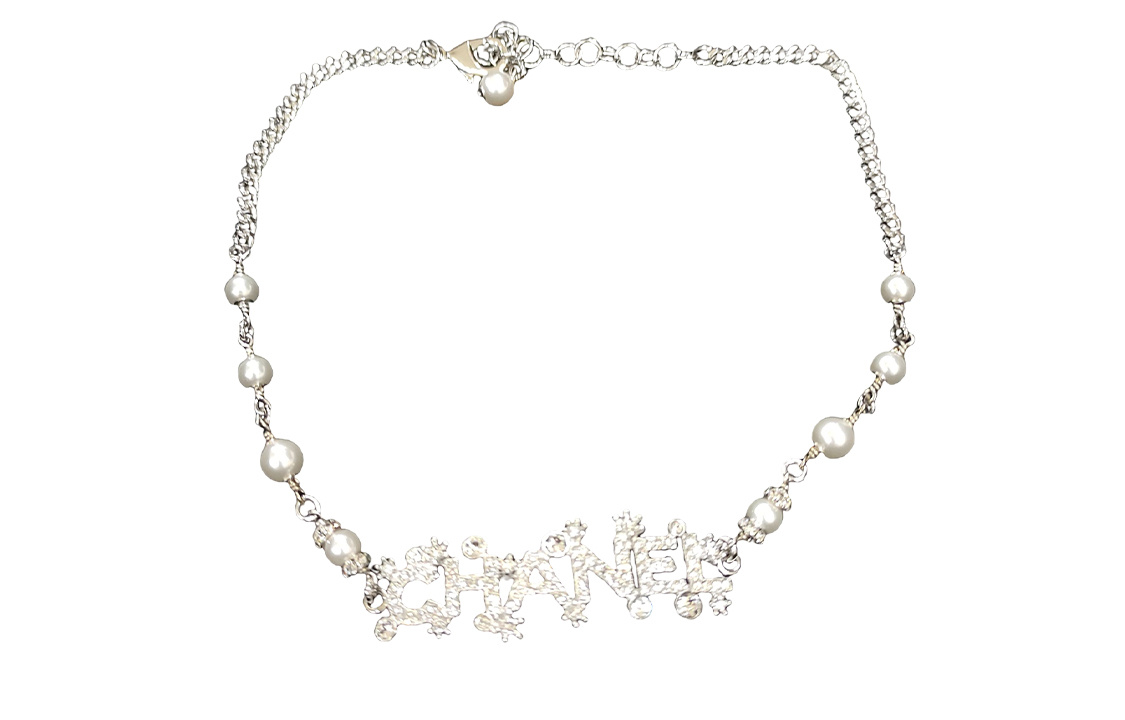 Shop (W) Kalung Wanita CHANEL 23P Letter Pearl Snowflake Metal. ABA533-B10535-NN148