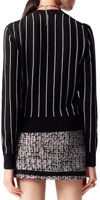 (Women) CHANEL 23P Striped Logo Jacquard Knit Sweater Women’s Black P74734-K10713-NM966 Purchase (Women) CHANEL 23P Striped Logo Jacquard Knit Sweater Women’s Black P74734-K10713-NM966