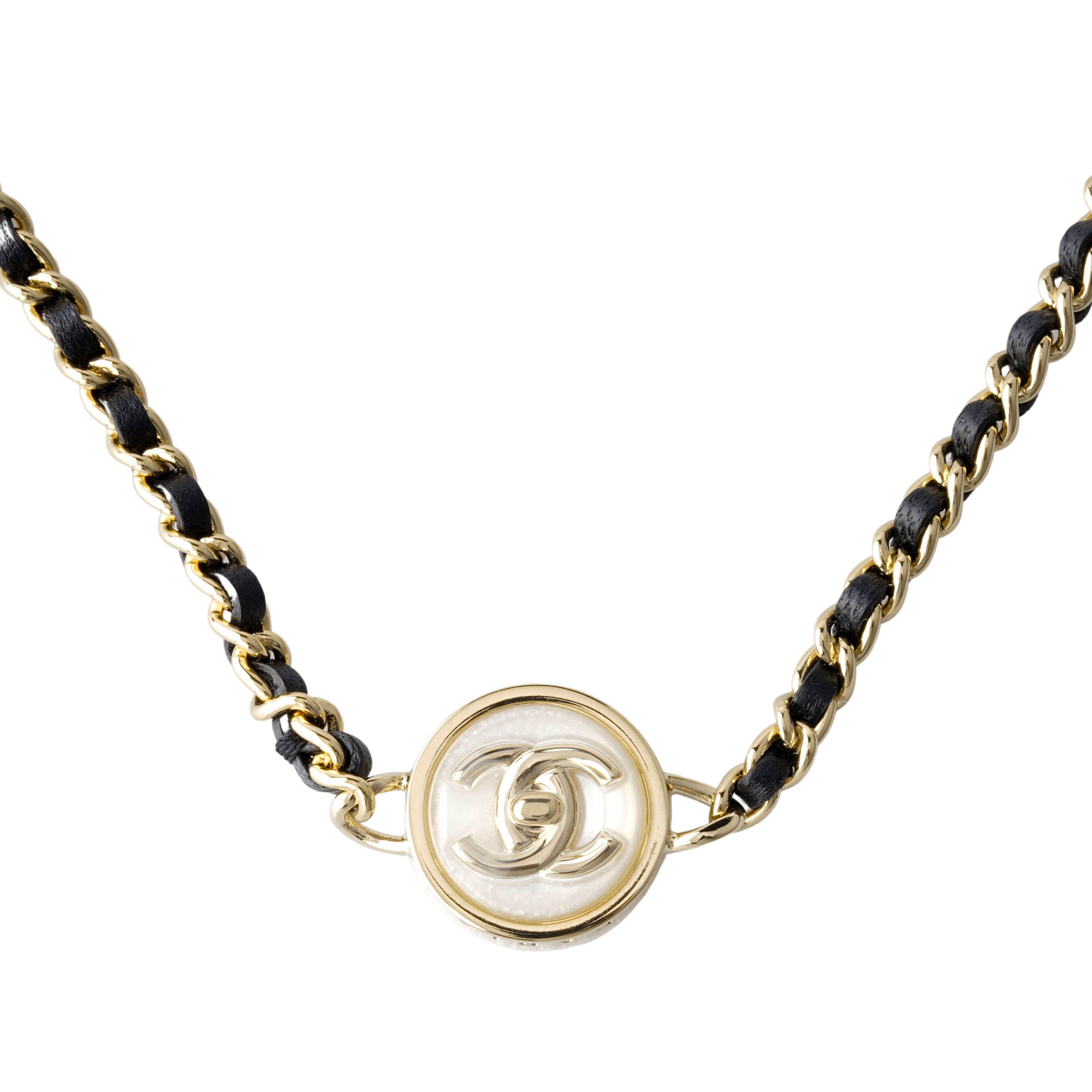(Women) CHANEL 23S Classic Double C Necklace Gold  Spring Summer 2023 Collection. 23-006539-00230300