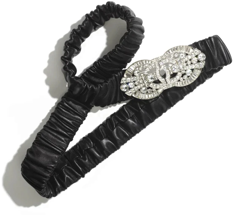 women-chanel-23-s-classic-silver-cc-rhinestone-black-leather-belt-ss-23-aa-9012-b10772-94305