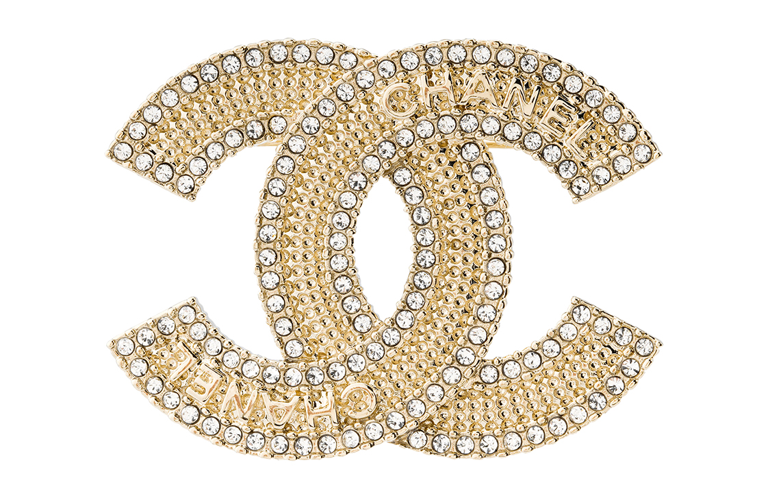 Order (W) 香奈儿23S金色简约双C标志胸针 女士春夏款SS23 ABA867-B10933-NN971