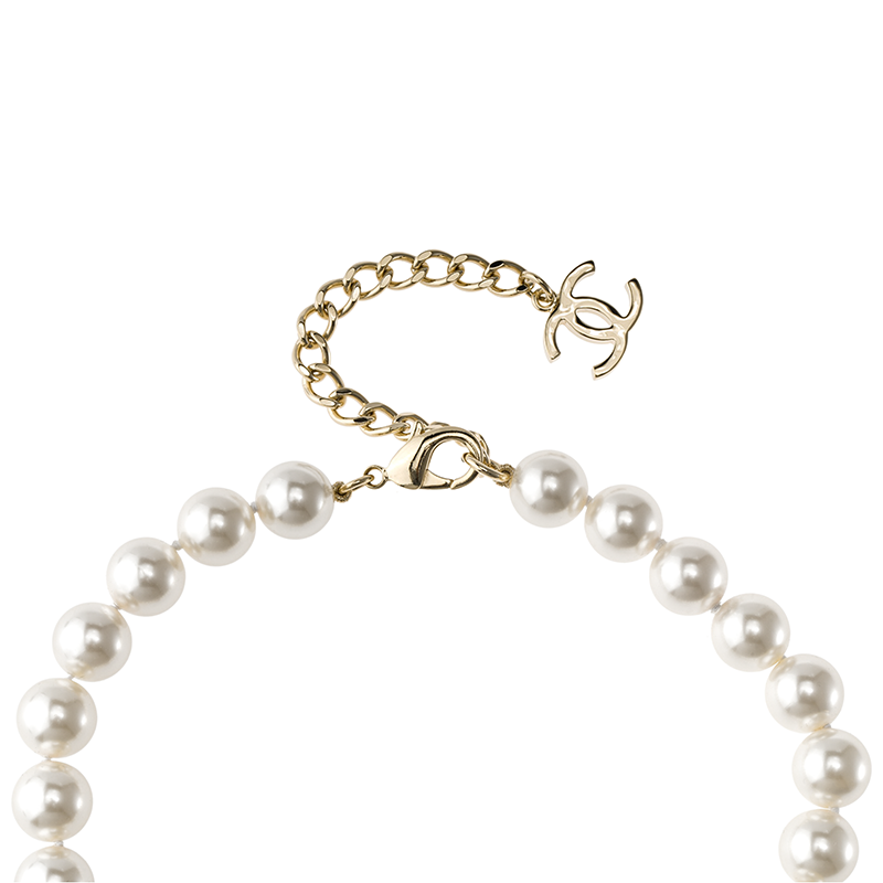 (Women) CHANEL 23S Spring/Summer Camellia Pendant Necklace with Rhinestones & Pearls レディース ABA580-B10750-NN572 圖 5