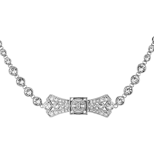 (Women) CHANEL 23S Spring/Summer Necklace Double C Logo Cubic Zirconia & Pearl Accents. ABA632-B10757-NN590 圖 4