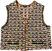 Order (Women) CHANEL 23SS Multicolor Crochet Knit V-Neck Vest for Women. P75415-K10794-NO938