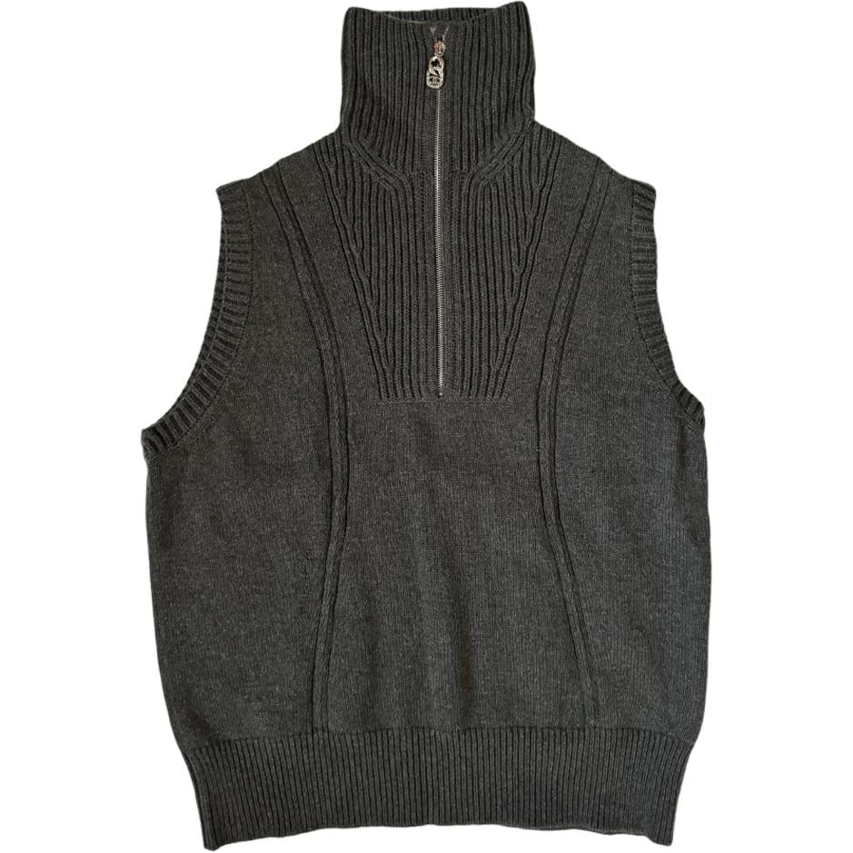 Order (W) 香奈兒 24A 灰色開襟羊絨無袖上衣 P77533K11217NZA3436