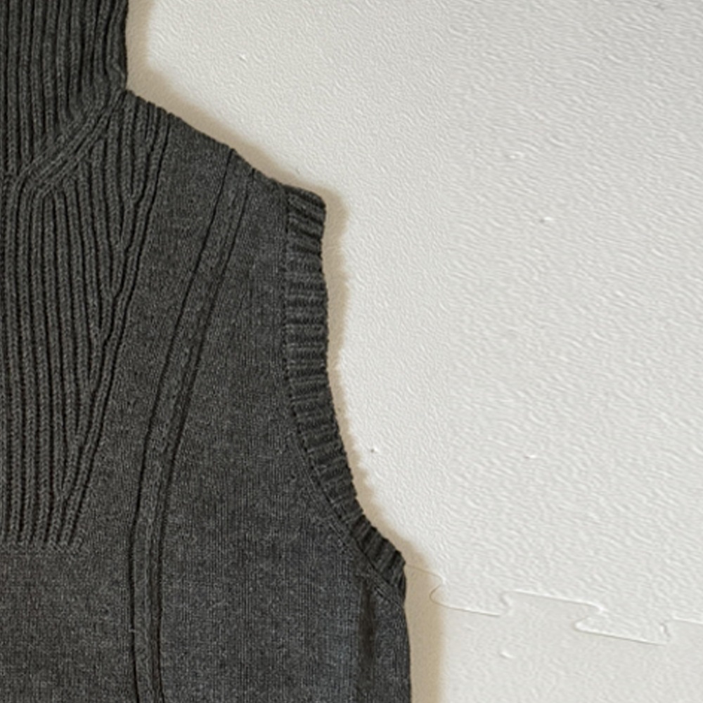 Purchase (W) 香奈兒 24A 灰色開襟羊絨無袖上衣 P77533K11217NZA3436