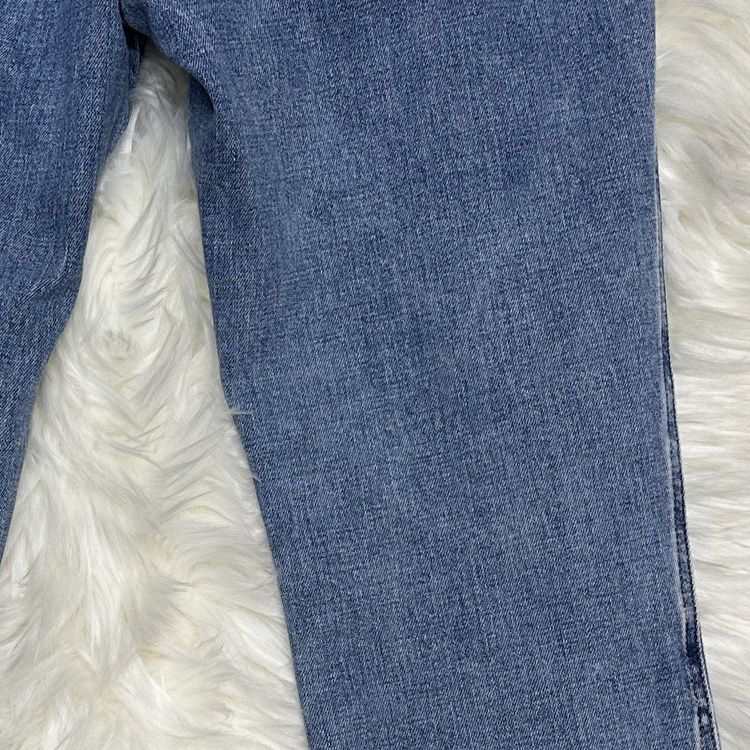 Cheap (W) シャネル 24C ハイウエスト ブルー ストレートレッグ ジーンズ ジッパー付き P74543-V67391-NR561