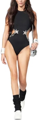 (Women) CHANEL 24C Spring/Summer Star Crewneck Slim Fit One-Piece Swimsuit Black Women P76372-V65779-NT489 Lookbook (Women) CHANEL 24C Spring/Summer Star Crewneck Slim Fit One-Piece Swimsuit Black Women P76372-V65779-NT489