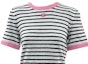 Lookbook (Women) CHANEL 24P Striped Crewneck Knit Short Sleeve Top Black Spring Summer P77055-K11124-NX481