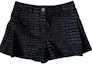 Buy (Women) CHANEL 24SS Black Plaid Button Pleated Denim Shorts Casual Style. P77604-V69616-NZ728
