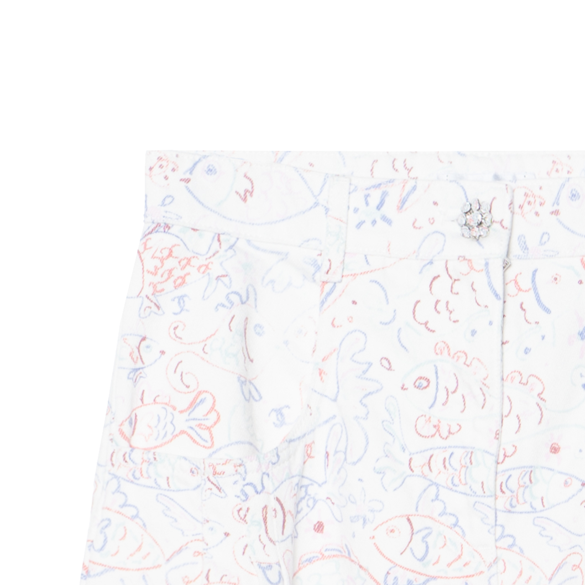 Sizing (W) シャネル 25C リゾート プリント ウォッシュ デニム ジーンズ レディース マルチカラー P78788-V70923-NACIX