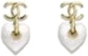 Order (W) Anting CHANEL 3D Heart Classic Double C - Putih AB-24P-028