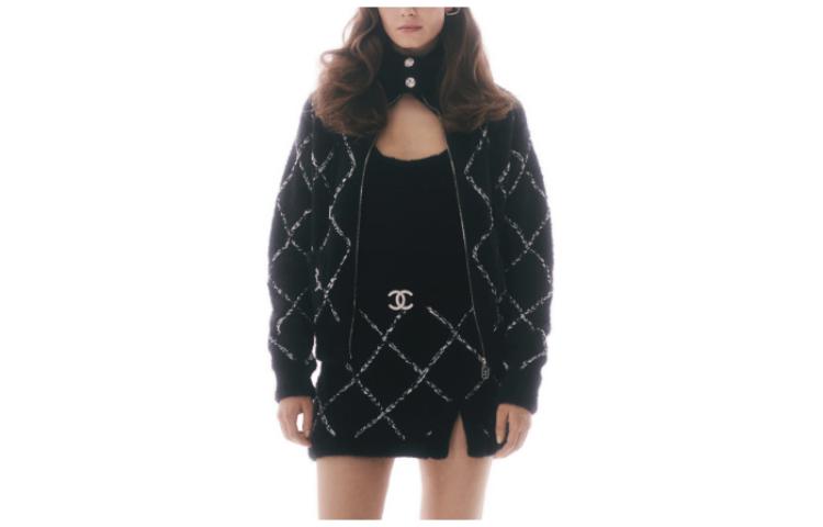 (Women) CHANEL  23N Colorblock Pattern Hooded Casual Long-Sleeve Jacket. P74369-K10903-NR545 圖 2