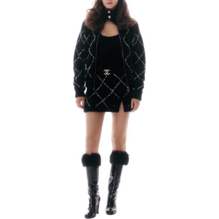 (Women) CHANEL  23N Colorblock Pattern Hooded Casual Long-Sleeve Jacket. P74369-K10903-NR545 圖 3