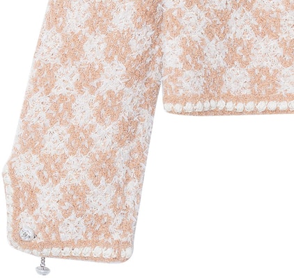 (W) CHANEL Jaket Kasual Beige Corak Berlian Knit Butang Depan. P75029-K10754-NN594 Purchase (W) CHANEL Jaket Kasual Beige Corak Berlian Knit Butang Depan. P75029-K10754-NN594