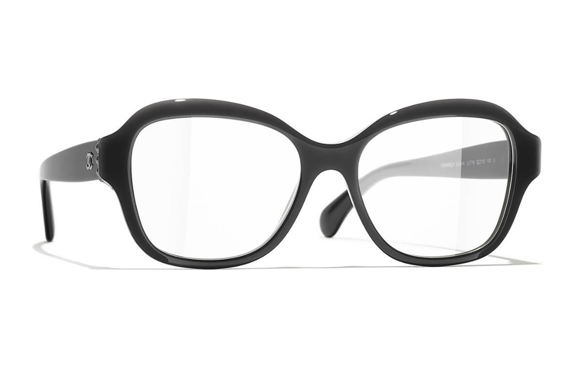 Lookbook (W) CHANEL Gafas de Sol Negro Mariposa Clásico y Elegante. CH3439HC622