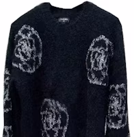 Shop (Women) CHANEL Black Contrast Crewneck Casual Long-Sleeve Sweater. P76079-K10943-NS008