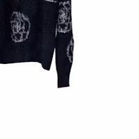 Details for (Women) CHANEL Black Contrast Crewneck Casual Long-Sleeve Sweater. P76079-K10943-NS008