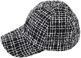 (Women) CHANEL Black Duckbill Cap with Tweed Accents Cotton Blend. AA9468B14139 (Women) CHANEL Black Duckbill Cap with Tweed Accents Cotton Blend. AA9468B14139