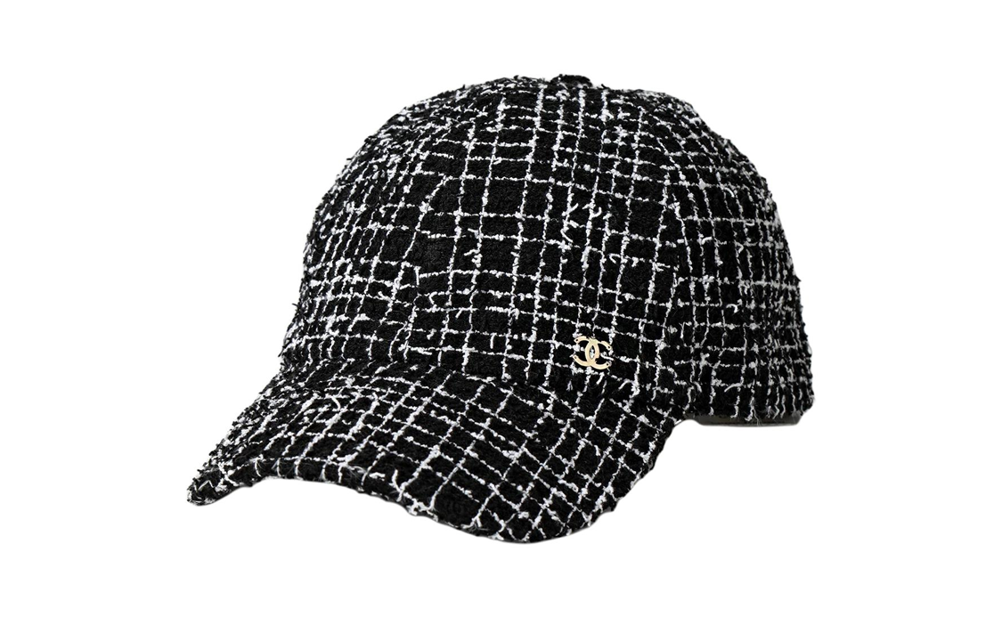 (Women) CHANEL  Black Duckbill Cap with Tweed Accents Cotton Blend. AA9468B14139 圖 2
