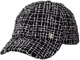 Order (Women) CHANEL Black Duckbill Cap with Tweed Accents Cotton Blend. AA9468B14139