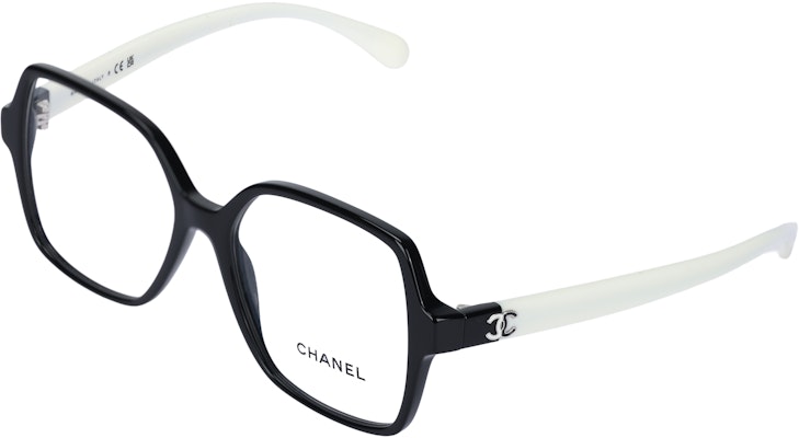 (W) CHANEL 黑色不規則框型雙色設計光學眼鏡。 CH3473-1656 Buy (W) CHANEL 黑色不規則框型雙色設計光學眼鏡。 CH3473-1656