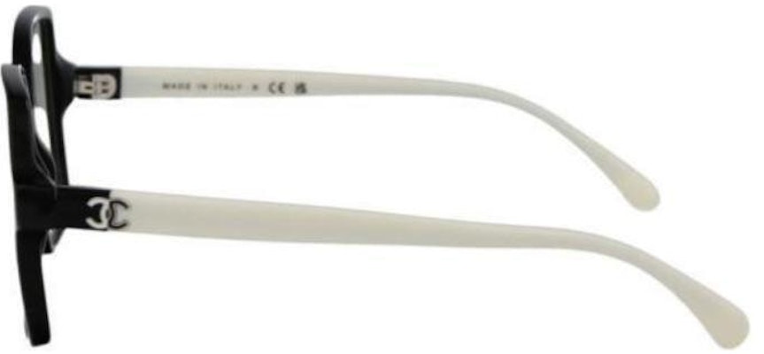 (W) CHANEL 黑色不規則框型雙色設計光學眼鏡。 CH3473-1656 Shop (W) CHANEL 黑色不規則框型雙色設計光學眼鏡。 CH3473-1656