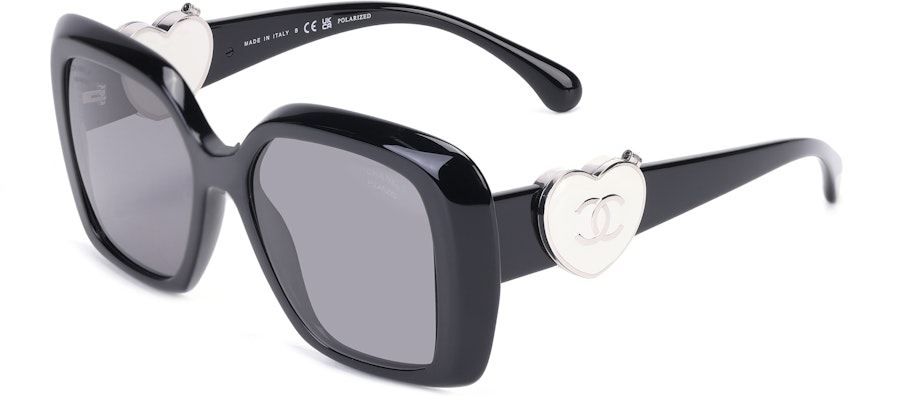 (W) 香奈儿 黑色不规则标志刻纹醋酸材质太阳镜 CH5518C501T8 Buy (W) 香奈儿 黑色不规则标志刻纹醋酸材质太阳镜 CH5518C501T8