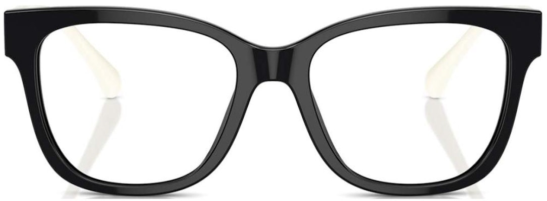 (W) 香奈儿黑色不规则镜框双色标志设计眼镜 CH3472 Lookbook (W) 香奈儿黑色不规则镜框双色标志设计眼镜 CH3472