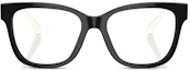 Lookbook (W) 香奈儿黑色不规则镜框双色标志设计眼镜 CH3472