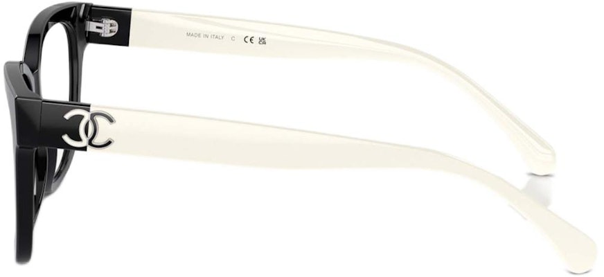 (W) 香奈儿黑色不规则镜框双色标志设计眼镜 CH3472 Shop (W) 香奈儿黑色不规则镜框双色标志设计眼镜 CH3472