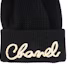 Details for (Women) CHANEL Black Knit Logo Embroidered Cashmere Beanie Hat. AA8313-B08454-94305