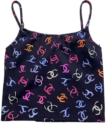 (W) 香奈兒 黑色印花休閒背心上衣 P76775-V69112-NX049 Lookbook (W) 香奈兒 黑色印花休閒背心上衣 P76775-V69112-NX049