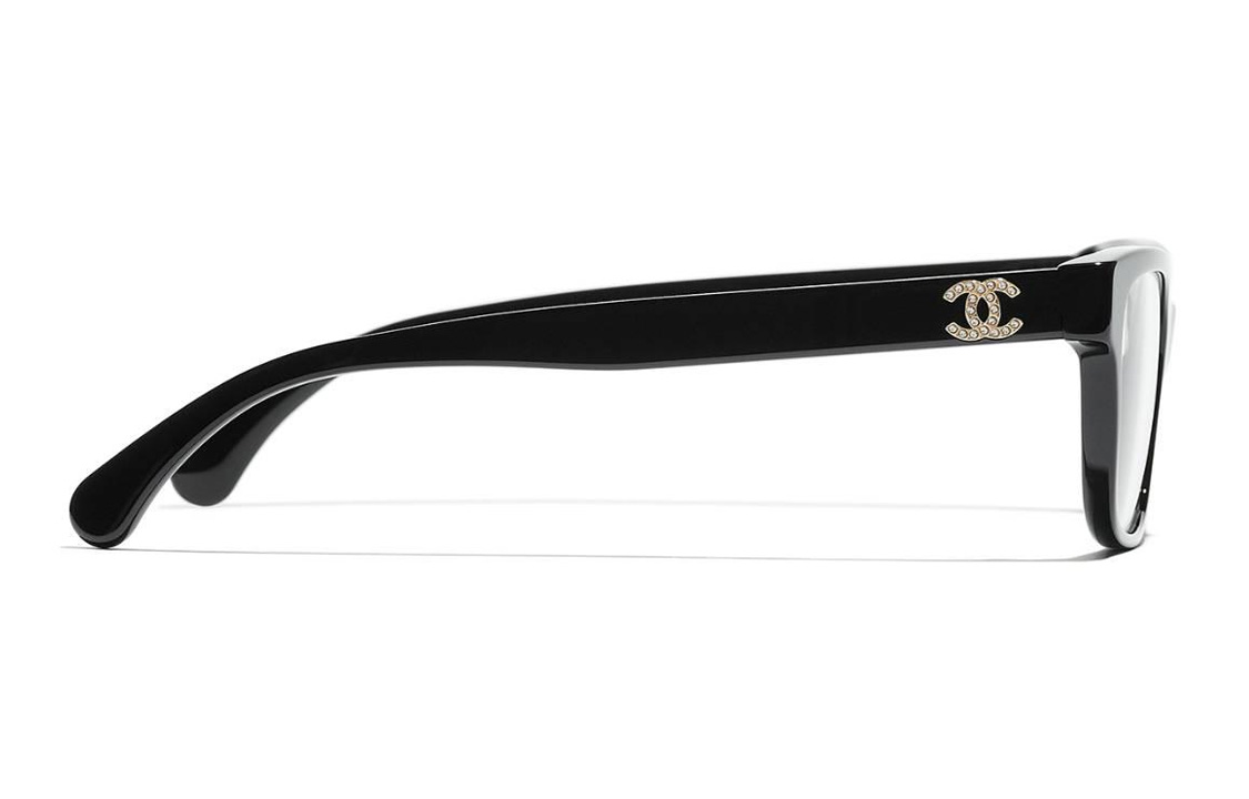 (Women) CHANEL  Black Optical Frame with Side Logo and Irregular Shape. CH3449BC622 圖 4