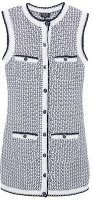 (Women) CHANEL Black Sleeveless Casual Dress with Colorblock Design. P72236-K10377-NH383 Order (Women) CHANEL Black Sleeveless Casual Dress with Colorblock Design. P72236-K10377-NH383