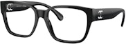 Buy (Women) CHANEL Black Square Optical Glasses with Logo on Temples. CH3475-C501
