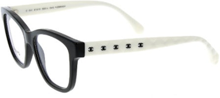 (Women) CHANEL Black Square Optical Glasses with Logo Detail. CH3443 (Women) CHANEL Black Square Optical Glasses with Logo Detail. CH3443