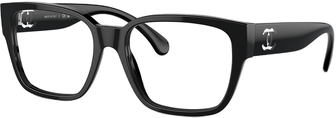 (Women) CHANEL Black Square Optical Glasses with Logo on Temples. CH3475-C501 Order (Women) CHANEL Black Square Optical Glasses with Logo on Temples. CH3475-C501