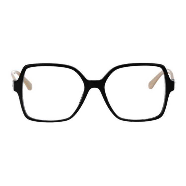 Lookbook (Women) CHANEL  Black Square Optical Glasses with Colorblock Design. 0CH3473C534