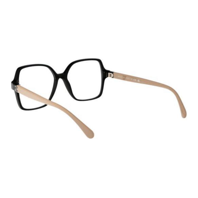 Shop (Women) CHANEL  Black Square Optical Glasses with Colorblock Design. 0CH3473C534
