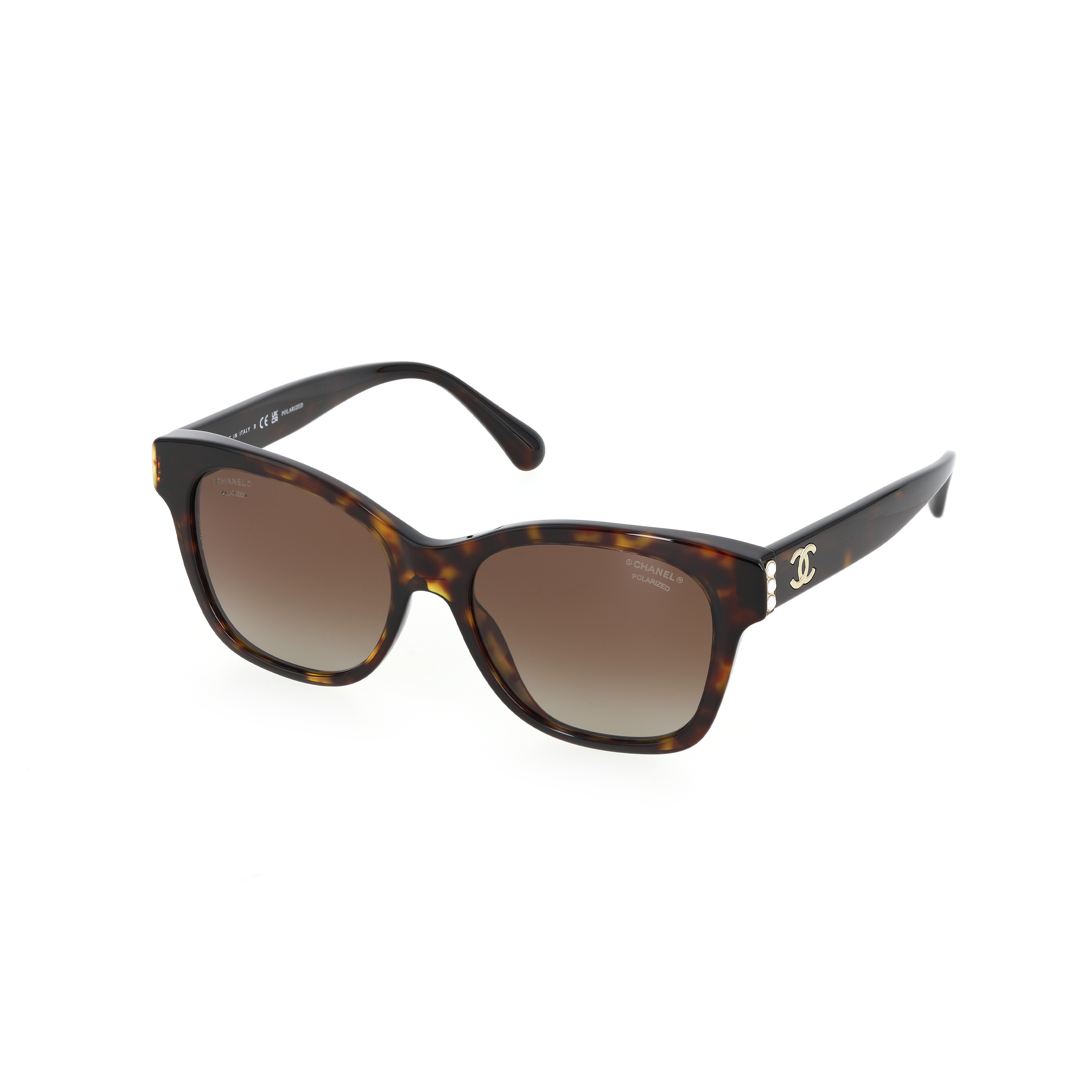 (Women) CHANEL  Brown Square Sunglasses - Stylish Casual Design CH5482HC714S9 圖 2