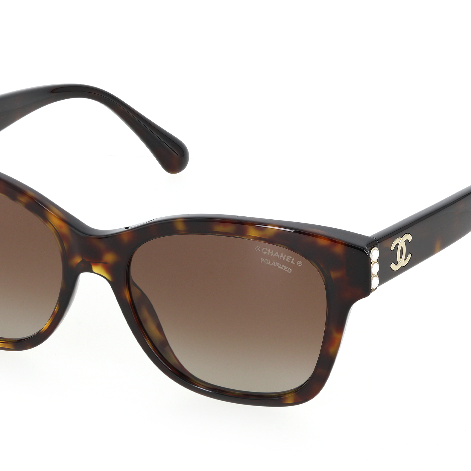 (Women) CHANEL  Brown Square Sunglasses - Stylish Casual Design CH5482HC714S9 圖 7