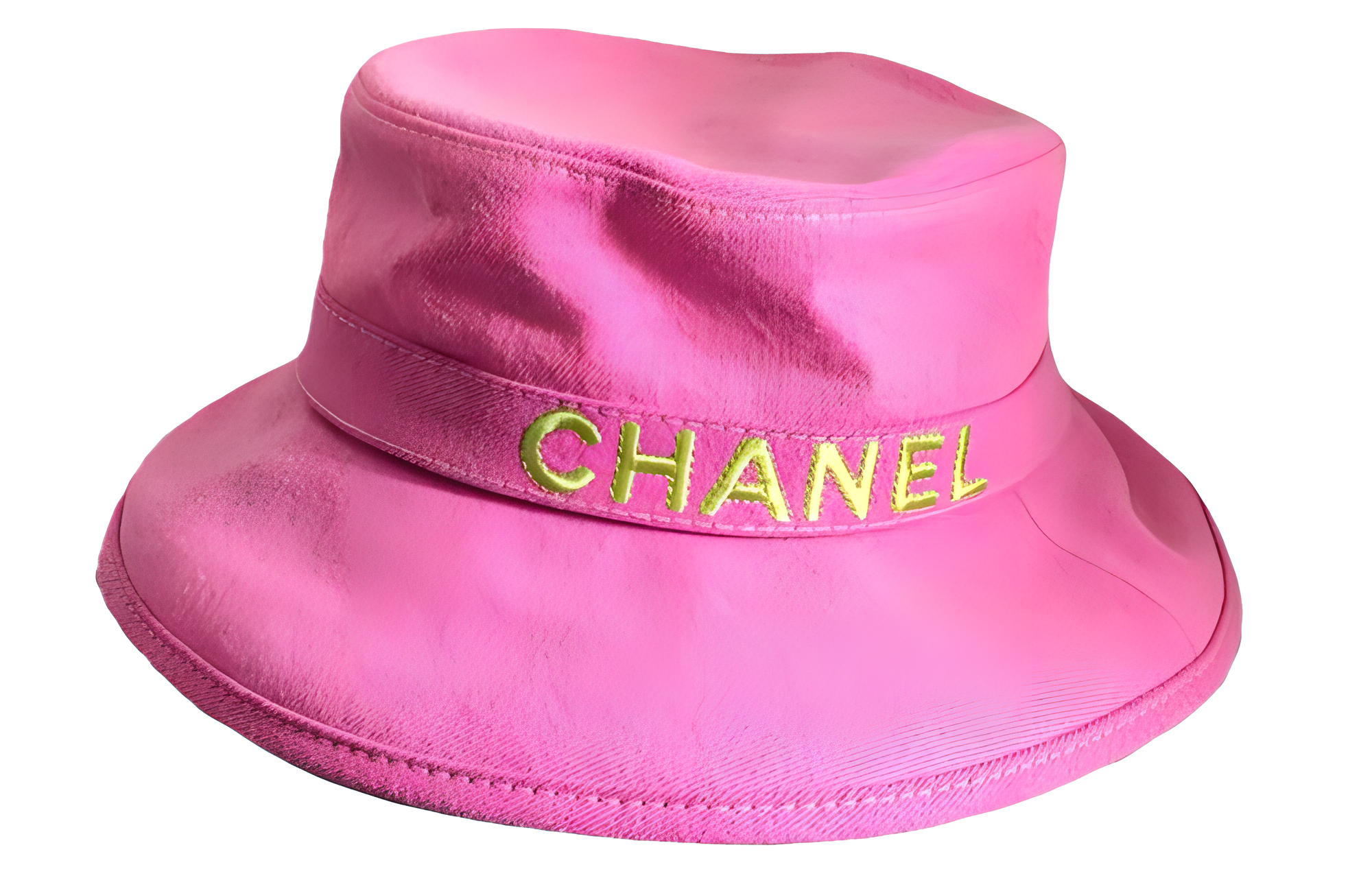 (Women) CHANEL  Casual Embroidered Logo Bucket Hat. AA7574B05775NC583