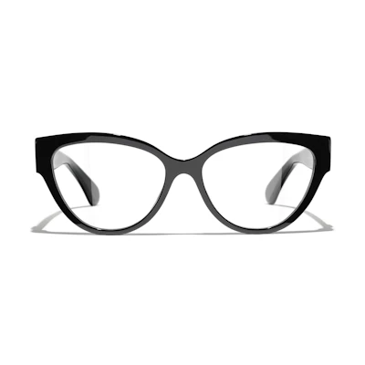 (Women) CHANEL Cat-Eye Optical Glasses, Black - Stylish Minimalist Trend. CH3436A C501