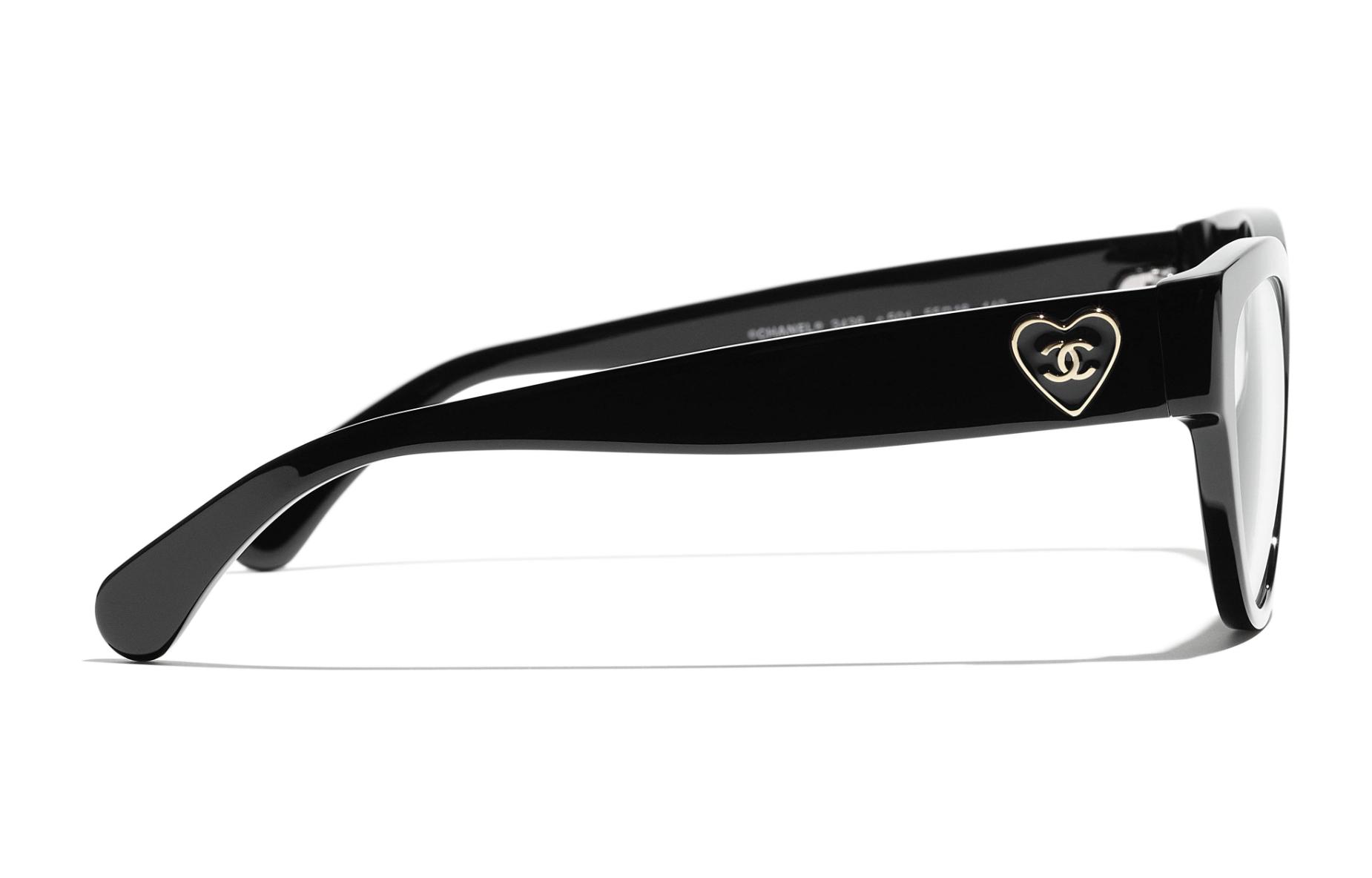 Shop (Women) CHANEL  Cat-Eye Optical Glasses, Black - Stylish Minimalist Trend. CH3436A C501
