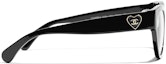 Shop (Women) CHANEL Cat-Eye Optical Glasses, Black - Stylish Minimalist Trend. CH3436A C501